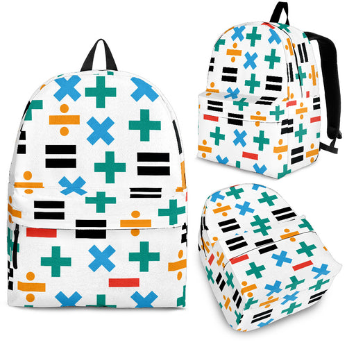 Math Pattern Print Design 05 Backpack