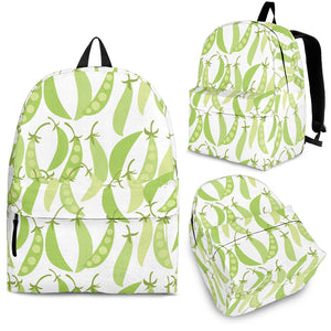 Green Peas Pattern Print Design 03 Backpack