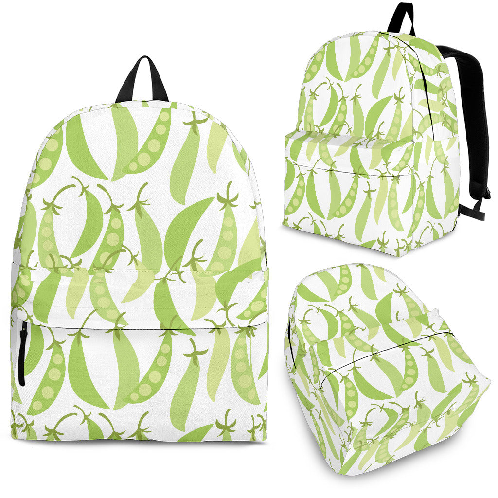 Green Peas Pattern Print Design 03 Backpack
