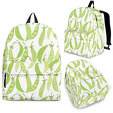 Green Peas Pattern Print Design 03 Backpack