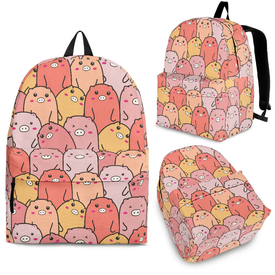 Pig Pattern Print Design 04 Backpack
