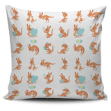 Cute Kangaroo Pattern Pillow Cover