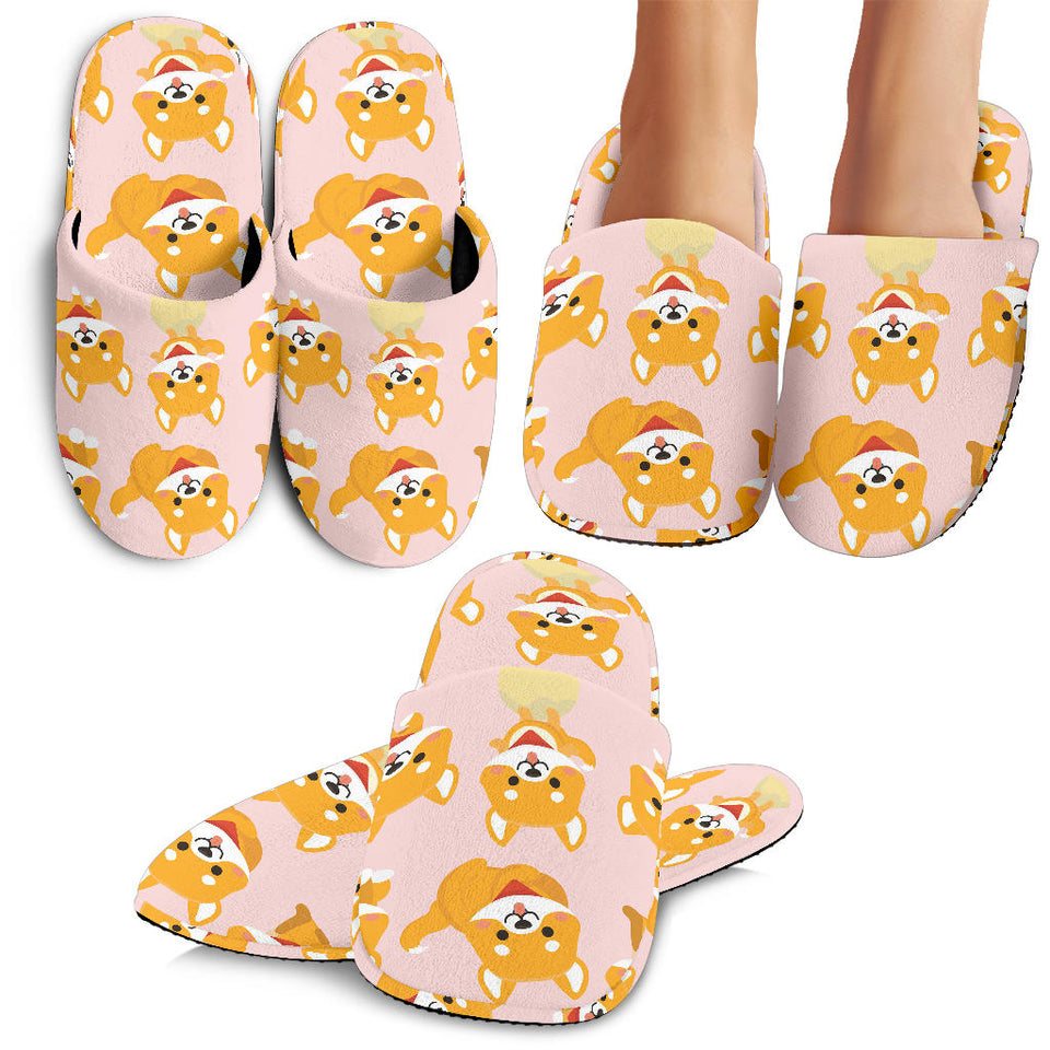 Cute Shiba Inu Dog Pattern  Slippers