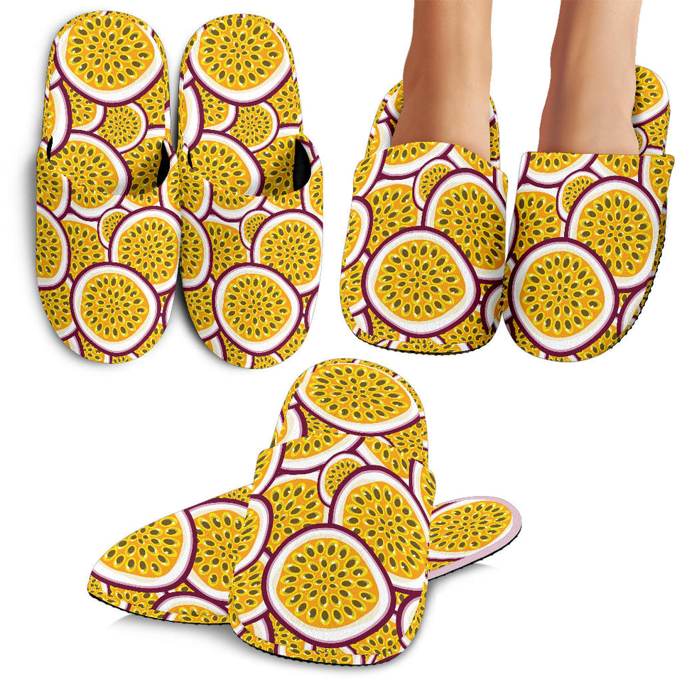 Passion Fruits Slice Pattern Slippers
