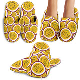 Passion Fruits Slice Pattern Slippers