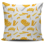 French Fries White Paper Box Pattern Pillow Cover