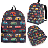 Camper Van Pattern Print Design 02 Backpack