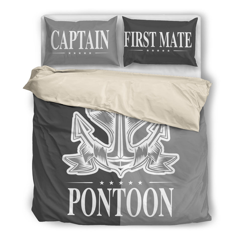 Pontoon Boat Anchor Bedding Set Duvet Cover Captain & First Mate Ccnc006 Ccnc012 Pb0087