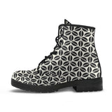 Coffee Bean Abstract Modern Pattern Leather Boots