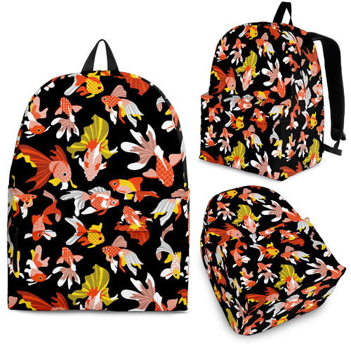 Goldfish Pattern Print Design 03 Backpack