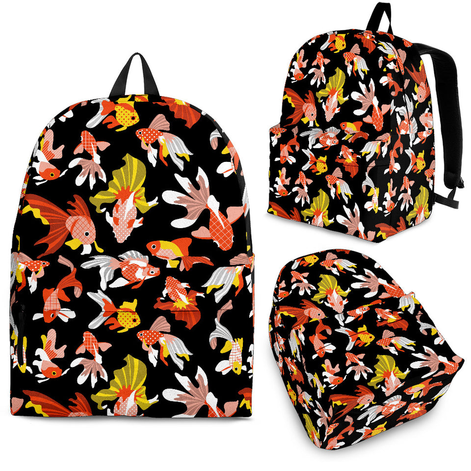 Goldfish Pattern Print Design 03 Backpack