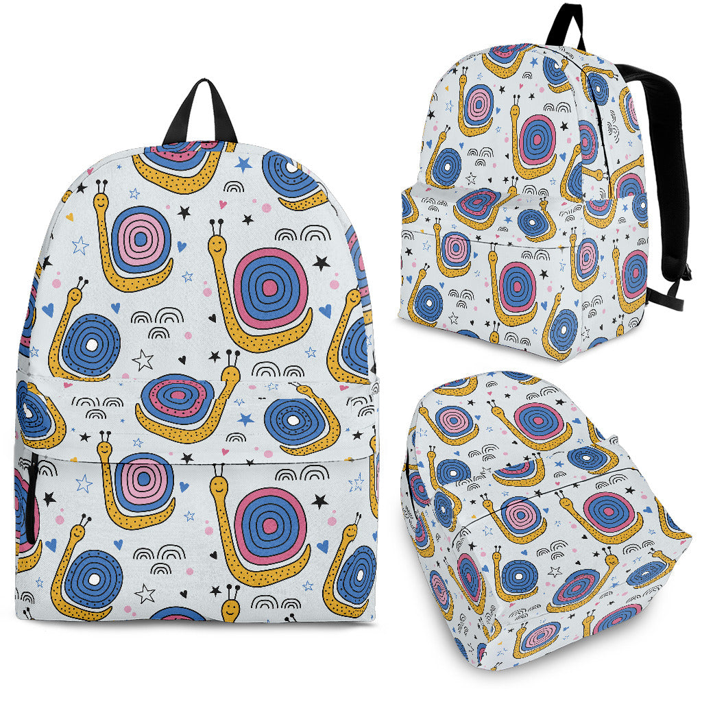 Snail Pattern Print Design 05 Backpack