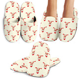 Golden Retriever Pattern Print Design 01 Slippers