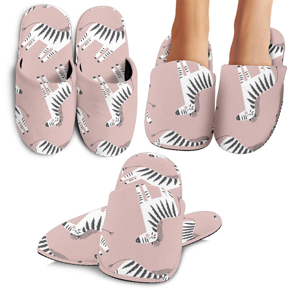 Cute Zebra Pattern Slippers