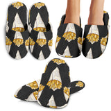 French Fries Dark Background Slippers