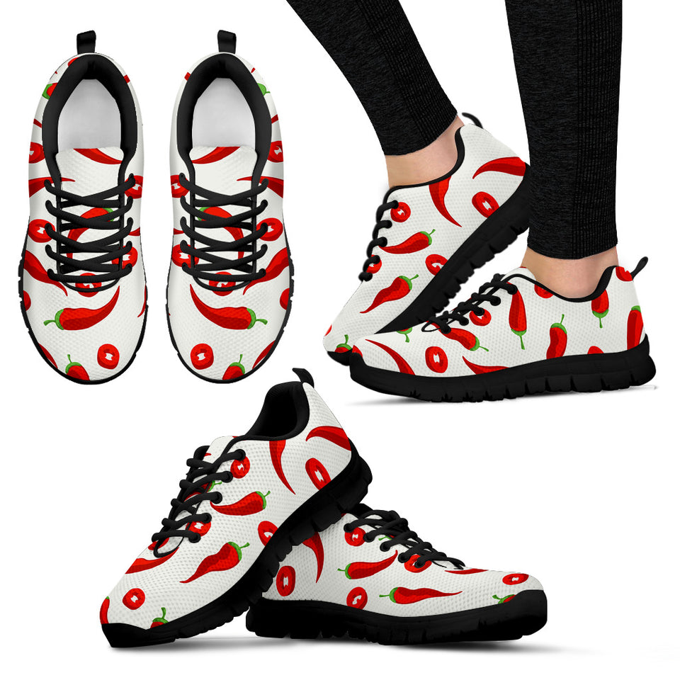 Chili Pattern Women'S Sneaker Shoes