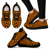 Bengal Tigers Skin Print Pattern Women'S Sneaker Shoes