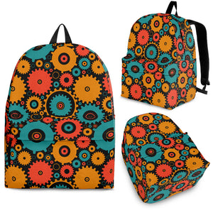 Gear Pattern Print Design 01 Backpack