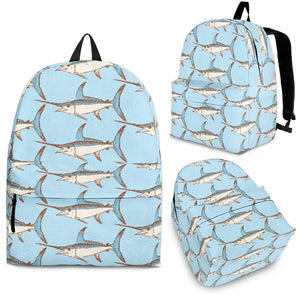 Swordfish Pattern Print Design 01 Backpack