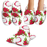Dragon Fruits White Background Slippers