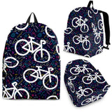 Bicycle Pattern Print Design 03 Backpack