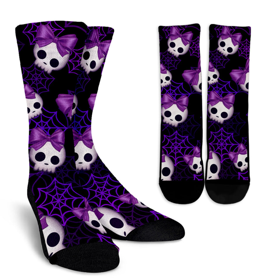 Lady Skull Crew Socks