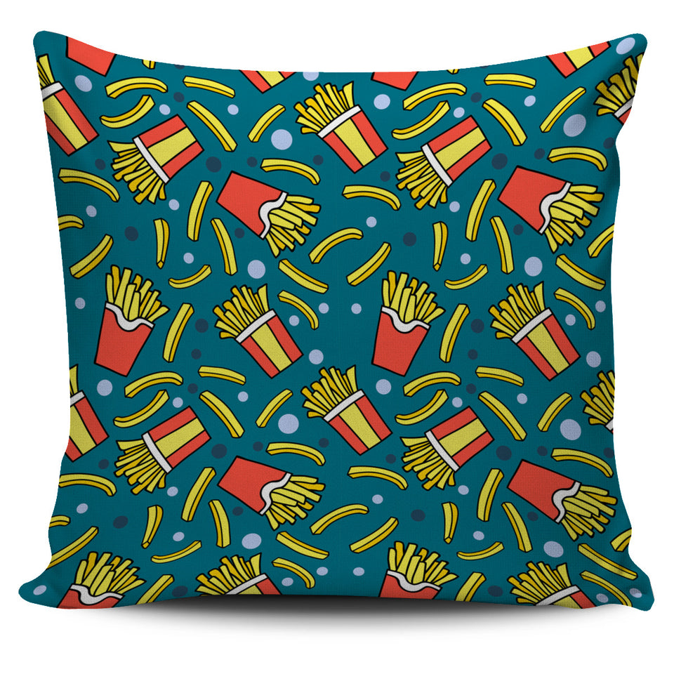 French Fries Red Paper Box Pattern Pillow Cover