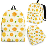 Oranges Leaves Pattern Backpack