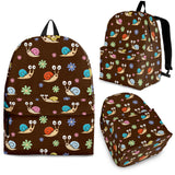Snail Pattern Print Design 03 Backpack