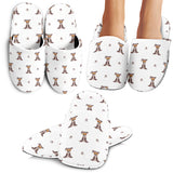 Greyhound Pattern Print Design 05 Slippers