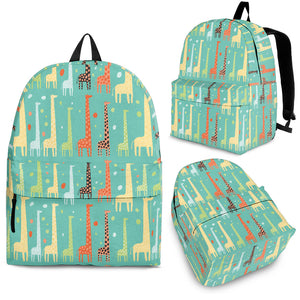Giraffe Pattern Print Design 01 Backpack