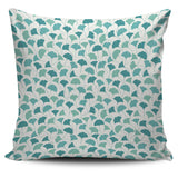 Green Ginkgo Leaves Pattern Pillow Cover
