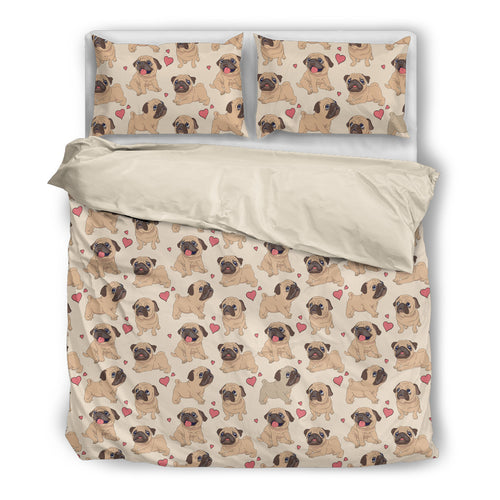 Pug Bedding Set Duvet Cover Pattern Ccnc003 Dg0077