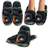 Bowling Balls Flame Pattern Slippers