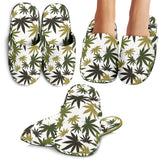 Canabis Marijuana Weed Pattern Print Design 05 Slippers