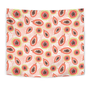 Papaya Leaves Pattern Wall Tapestry