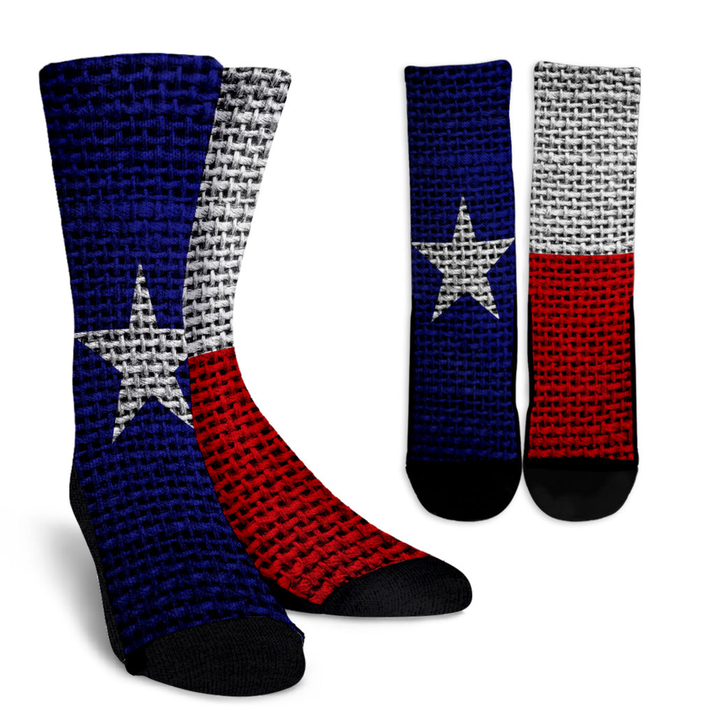 Texas Flag Crew Socks