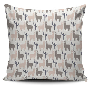 Llama Alpaca Pattern Pillow Cover