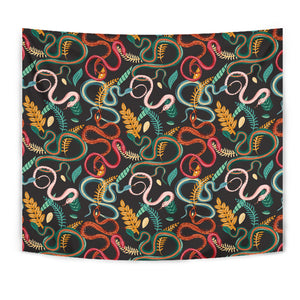 Colorful Snake Plant Pattern Wall Tapestry