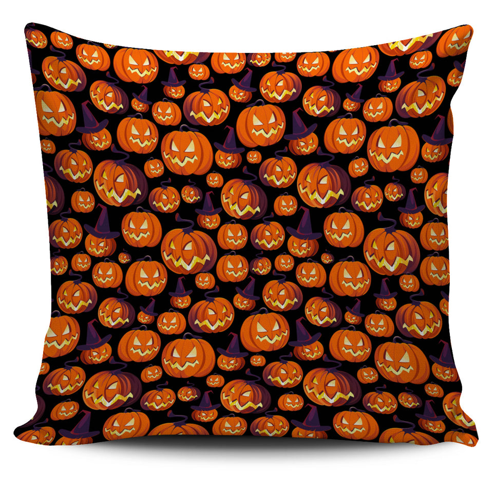 Halloween Pumpkin Pattern Pillow Cover