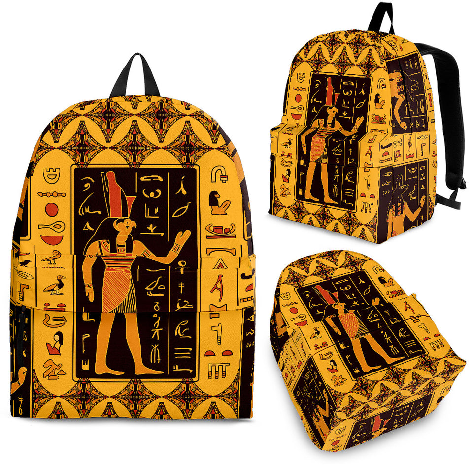 Egypt Hieroglyphics Pattern Print Design 05 Backpack