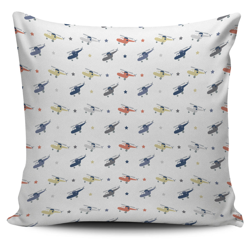 Cute Helicopter Star Pattern Pillow Cover