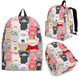 Pig Pattern Print Design 02 Backpack