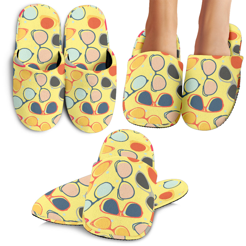 Sun Glasses Pattern Print Design 05 Slippers
