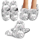 Cute French Bulldog Head Pattern Slippers