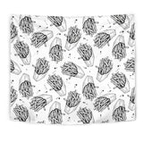 Hand Drawn French Fries Pattern Wall Tapestry