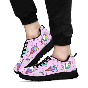 Cute Ice Cream Cone Animal Pattern Women'S Sneaker Shoes Pillow