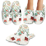 Bicycle Pattern Print Design 05 Slippers