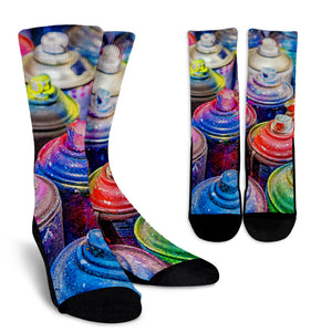 Grafitti Paint Crew Socks