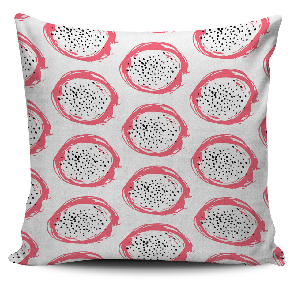 Hand Drawn Dragon Fruit Pillow Cover